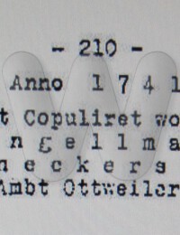 Heirat:Ludwig Engelmann &amp; Anna Marga.Hohnecker