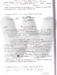 Geburtsurkunde Wagner Mathias 1842